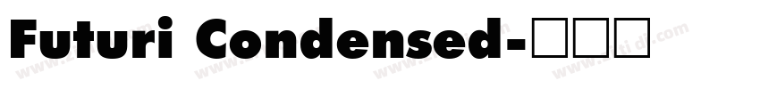 Futuri Condensed字体转换